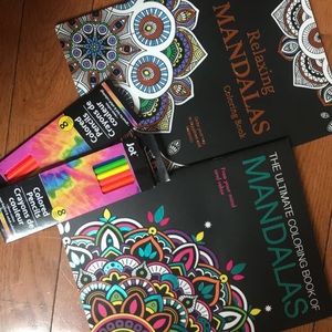 Mandela coloring book free colored pencils
